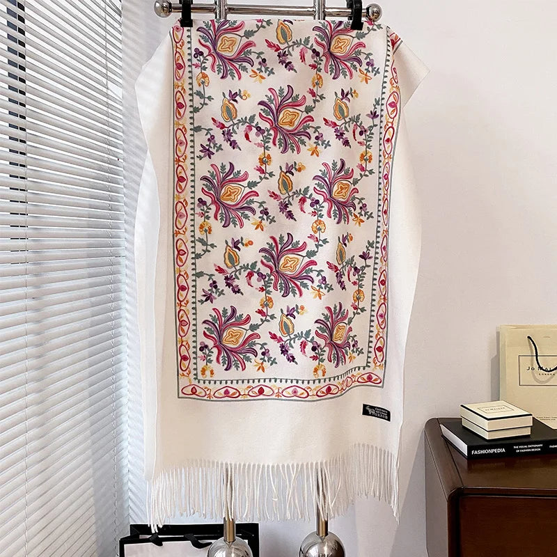 Oversized Printed Winter Scarf | Warm Thick Scarf for Women 3