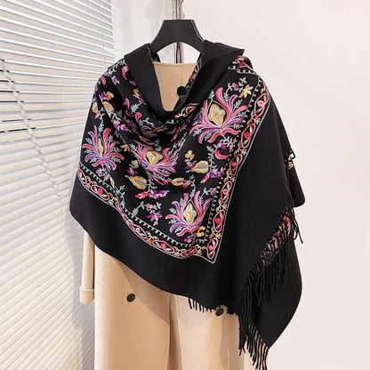 Oversized Printed Winter Scarf | Warm Thick Scarf for Women 5