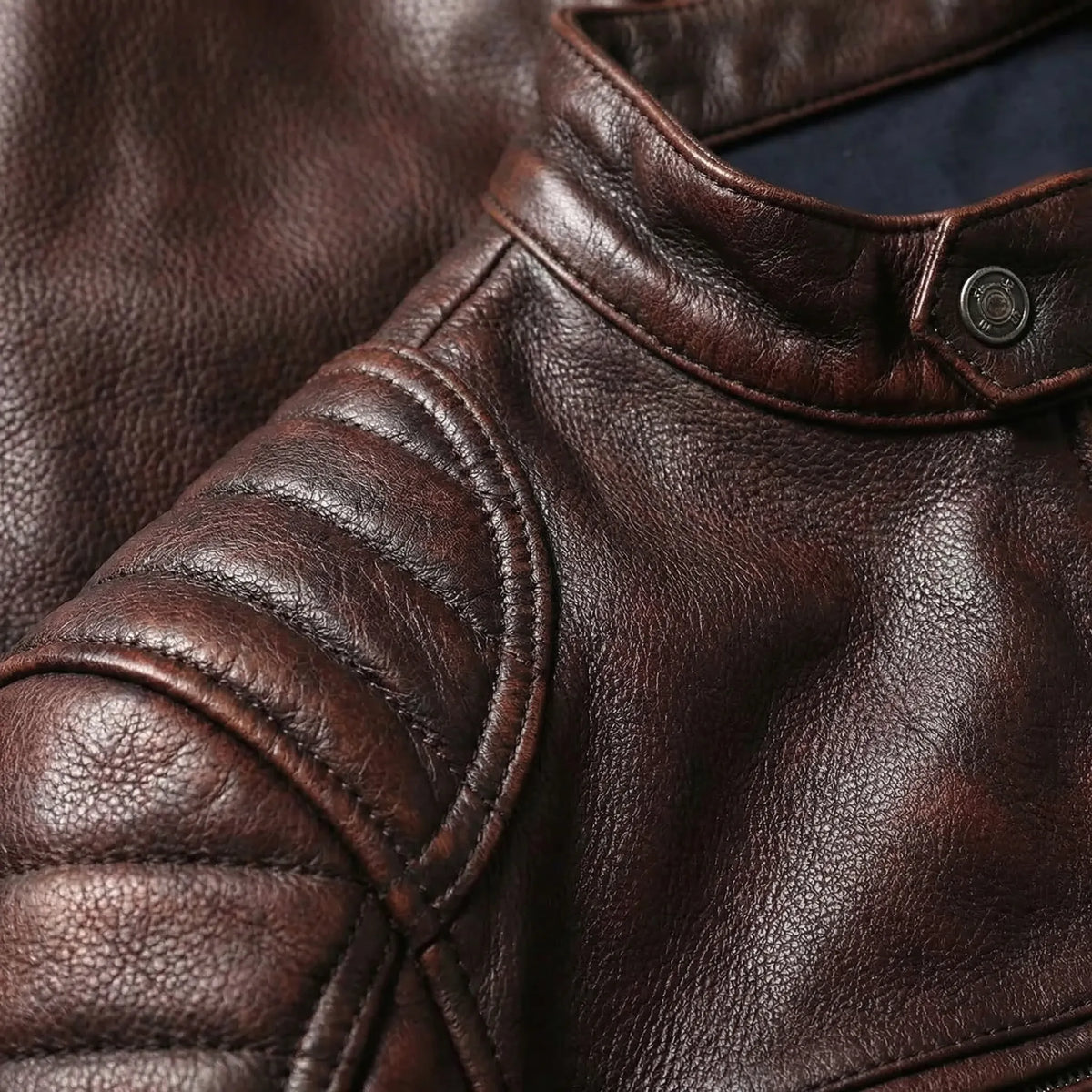 Slim Fit Vintage Biker Jacket | Motorcycle Riding Wear 3