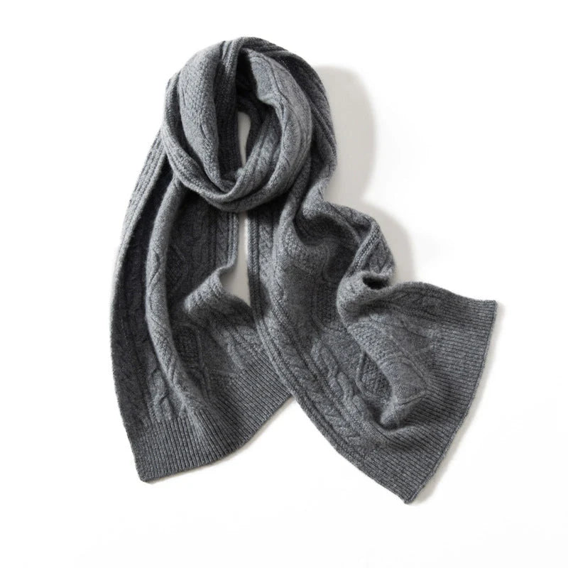 Textured Winter Scarf | Warm Thick Cozy Wrap for Women 3