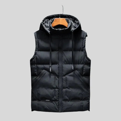 Unisex Quilted Hooded Vest | Lightweight Padded Bodywarmer 0