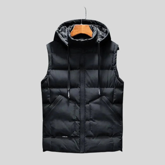 Unisex Quilted Hooded Vest | Lightweight Padded Bodywarmer 0