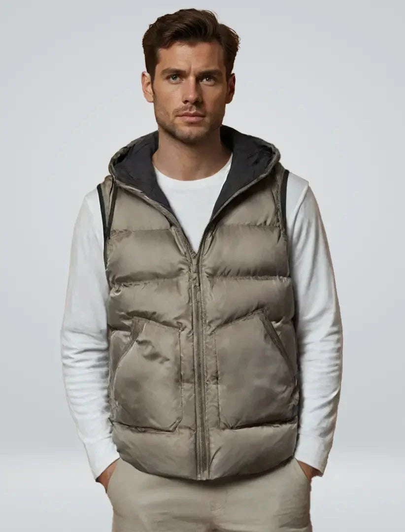 Unisex Quilted Hooded Vest | Lightweight Padded Bodywarmer 2