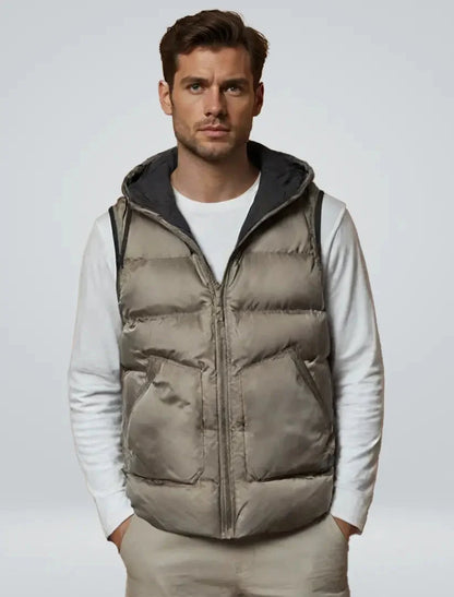 Unisex Quilted Hooded Vest | Lightweight Padded Bodywarmer 2