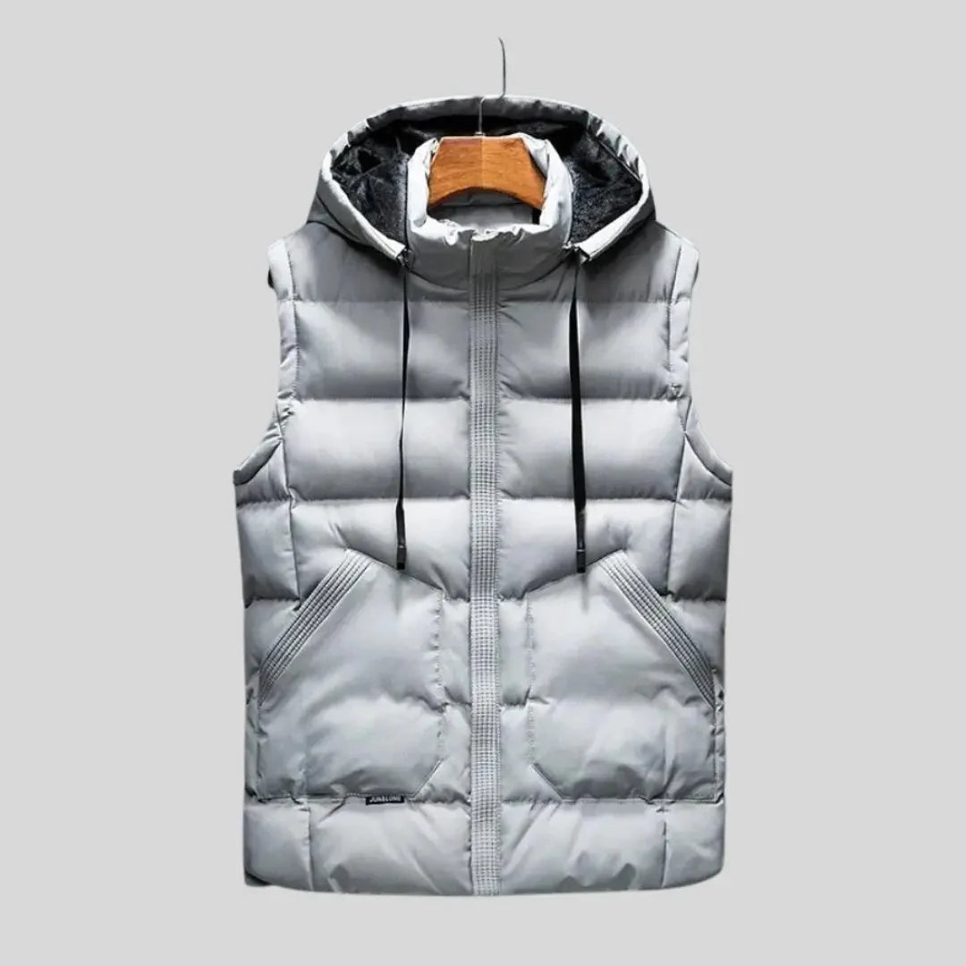 Unisex Quilted Hooded Vest | Lightweight Padded Bodywarmer 3
