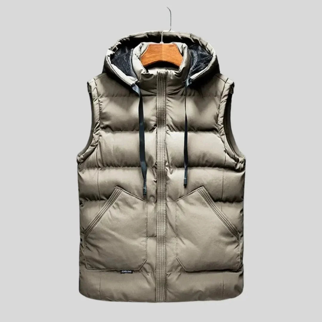 Unisex Quilted Hooded Vest | Lightweight Padded Bodywarmer 5