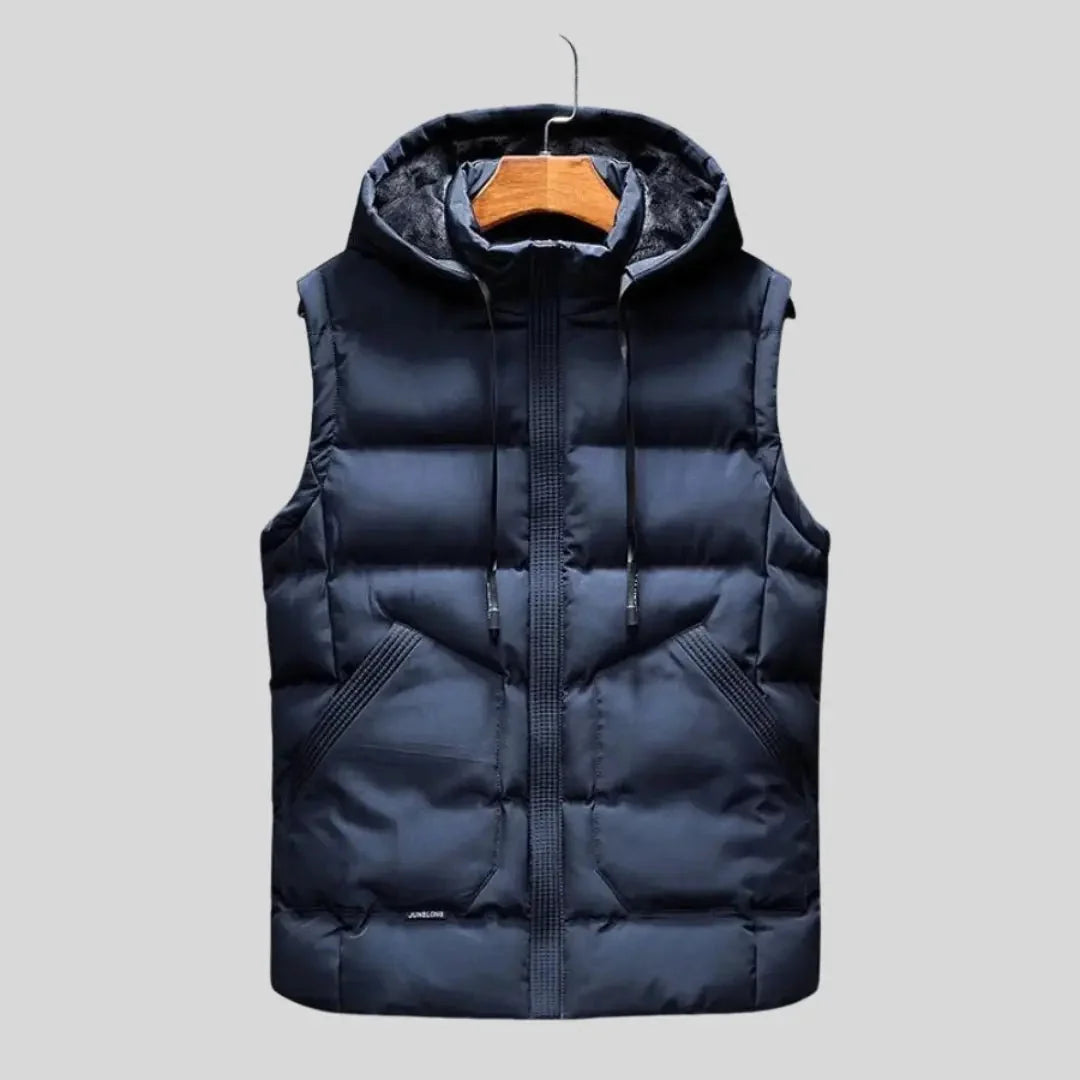 Unisex Quilted Hooded Vest | Lightweight Padded Bodywarmer 6