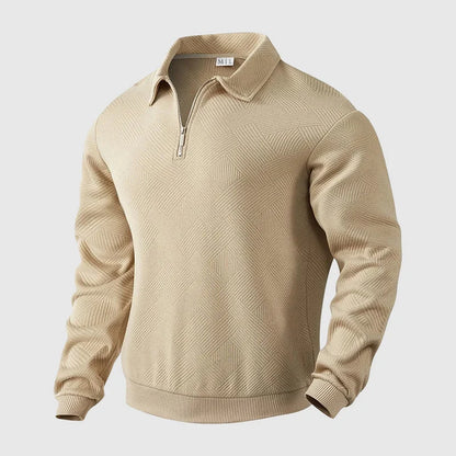 Urban Polo Sweater | Men's Long Sleeve Zipper Collar 2