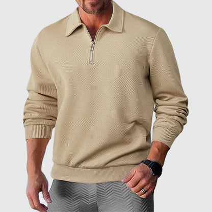 Urban Polo Sweater | Men's Long Sleeve Zipper Collar 6