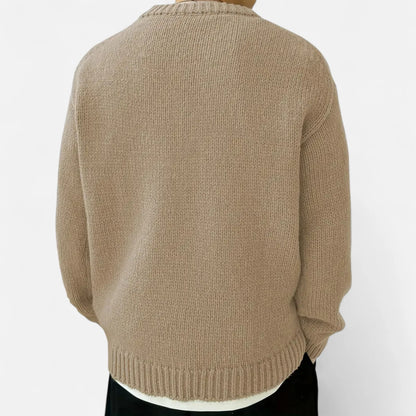 Men's Solid Crew Neck Pullover 6