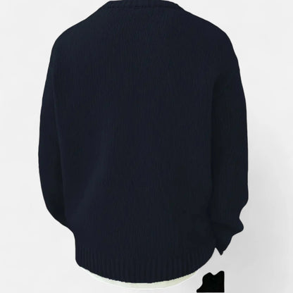 Men's Solid Crew Neck Pullover 8
