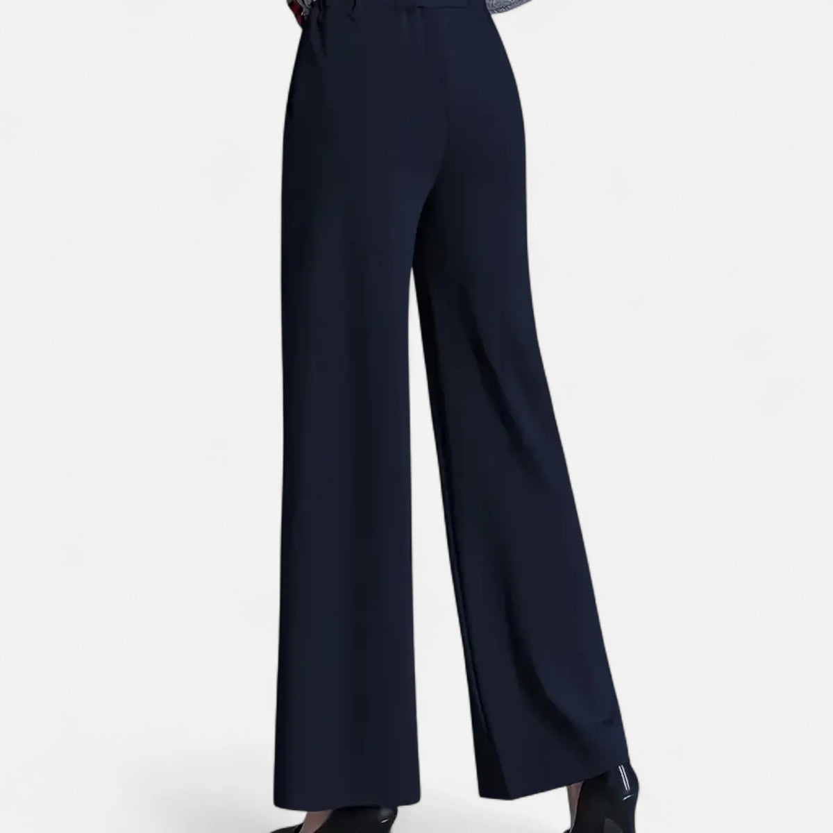 Valmonti | Women High-Waist Wide-Leg Trousers Brown 8