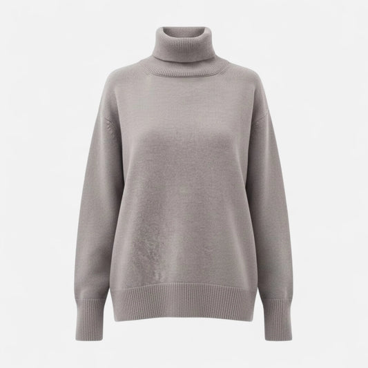 Valmonti | Women Wool-Blend Oversized Turtleneck Sweater 0
