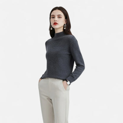 Valmonti | Women Wool Half-Neck Sweater 1