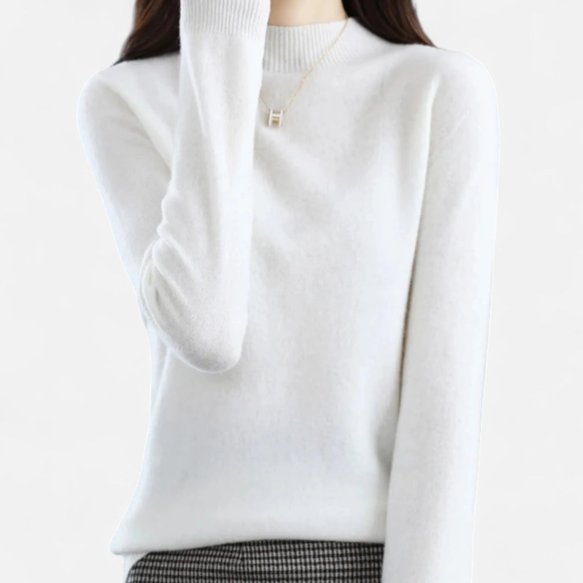 Valmonti | Women Wool Half-Neck Sweater 3