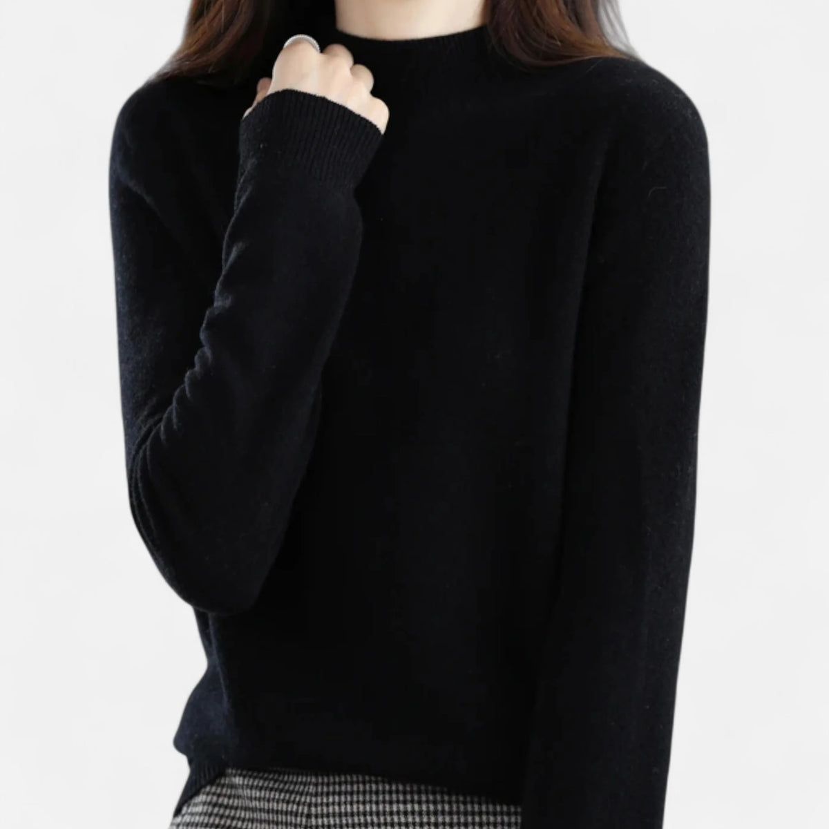 Valmonti | Women Wool Half-Neck Sweater 6