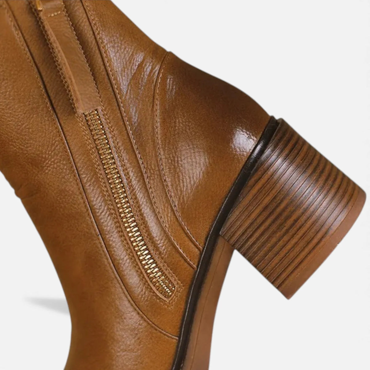 Valmonti | Women’s Brown Leather Ankle Boots 7