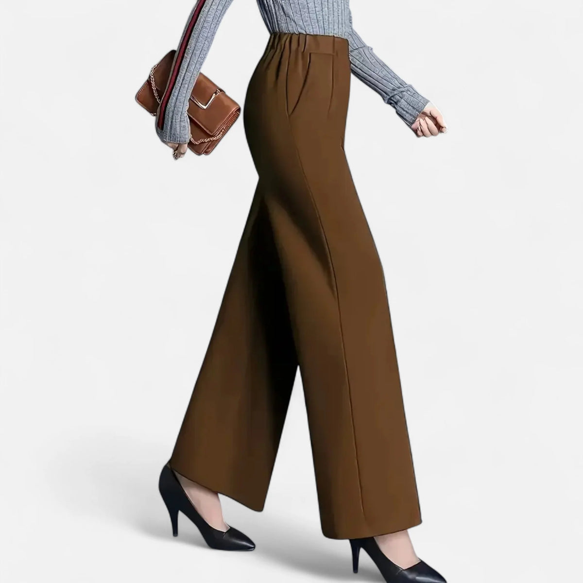 Valmonti | Women’s High-Waist Straight-Leg Trousers 0