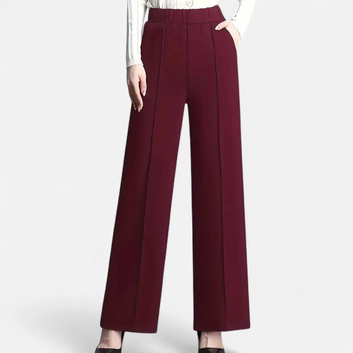 Valmonti | Women’s High-Waist Straight-Leg Trousers 3