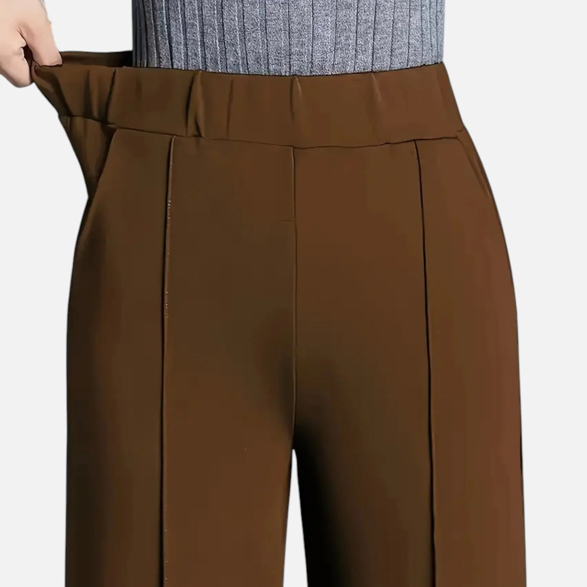 Valmonti | Women’s High-Waist Straight-Leg Trousers 7