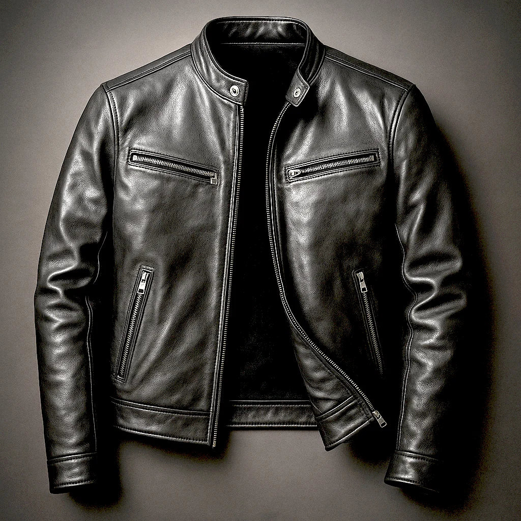 Vintage Brown Leather Jacket | Men's Classic Leather Coat 4