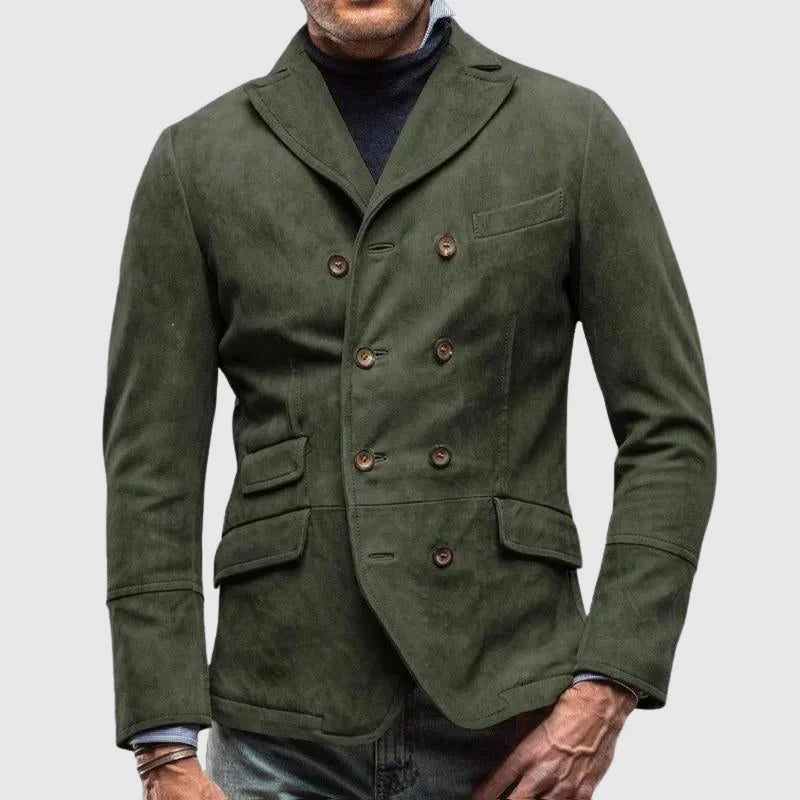 Vintage Valor Blazer | Men's Suede Look Jacket 4