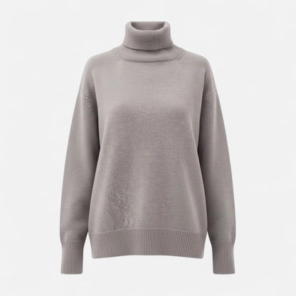 Women Oversized Turtleneck Sweater 0