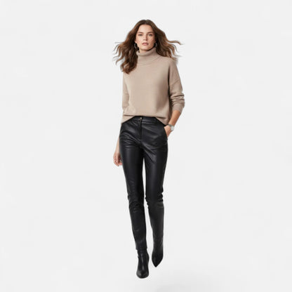 Women Oversized Turtleneck Sweater 3