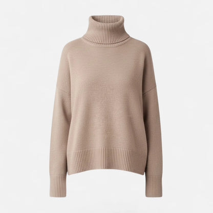 Women Oversized Turtleneck Sweater 5