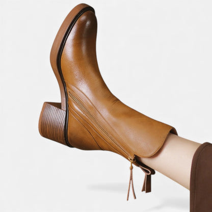 Women’s Brown Leather Ankle Boots 5