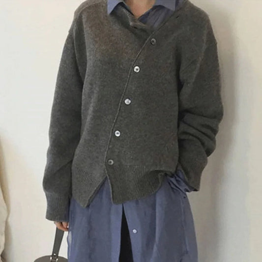 Women's Cashmere-Blend Cardigan | Soft Knit Button-Front 0