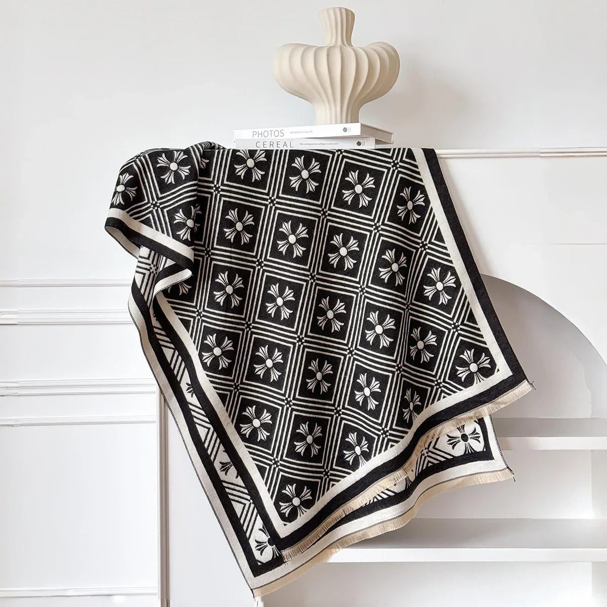 Women's Cashmere Wrap | Oversized Printed Scarf 1