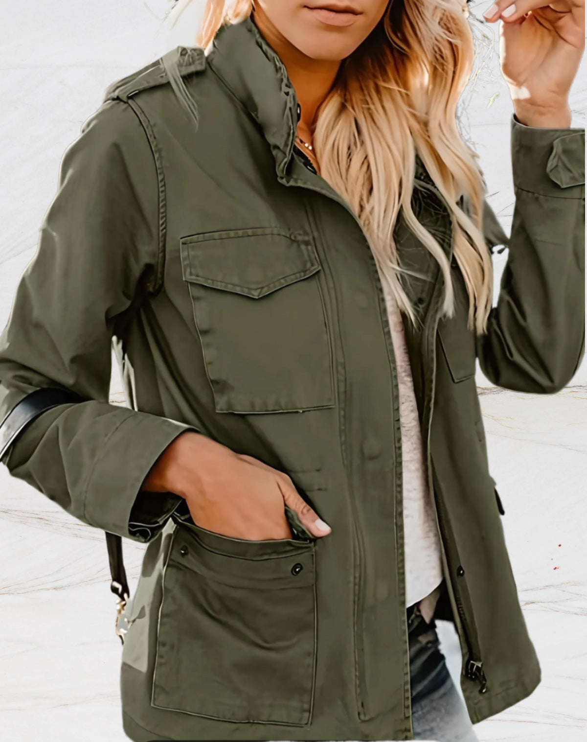 Women's Lightweight Utility Jacket Structured Fit 4
