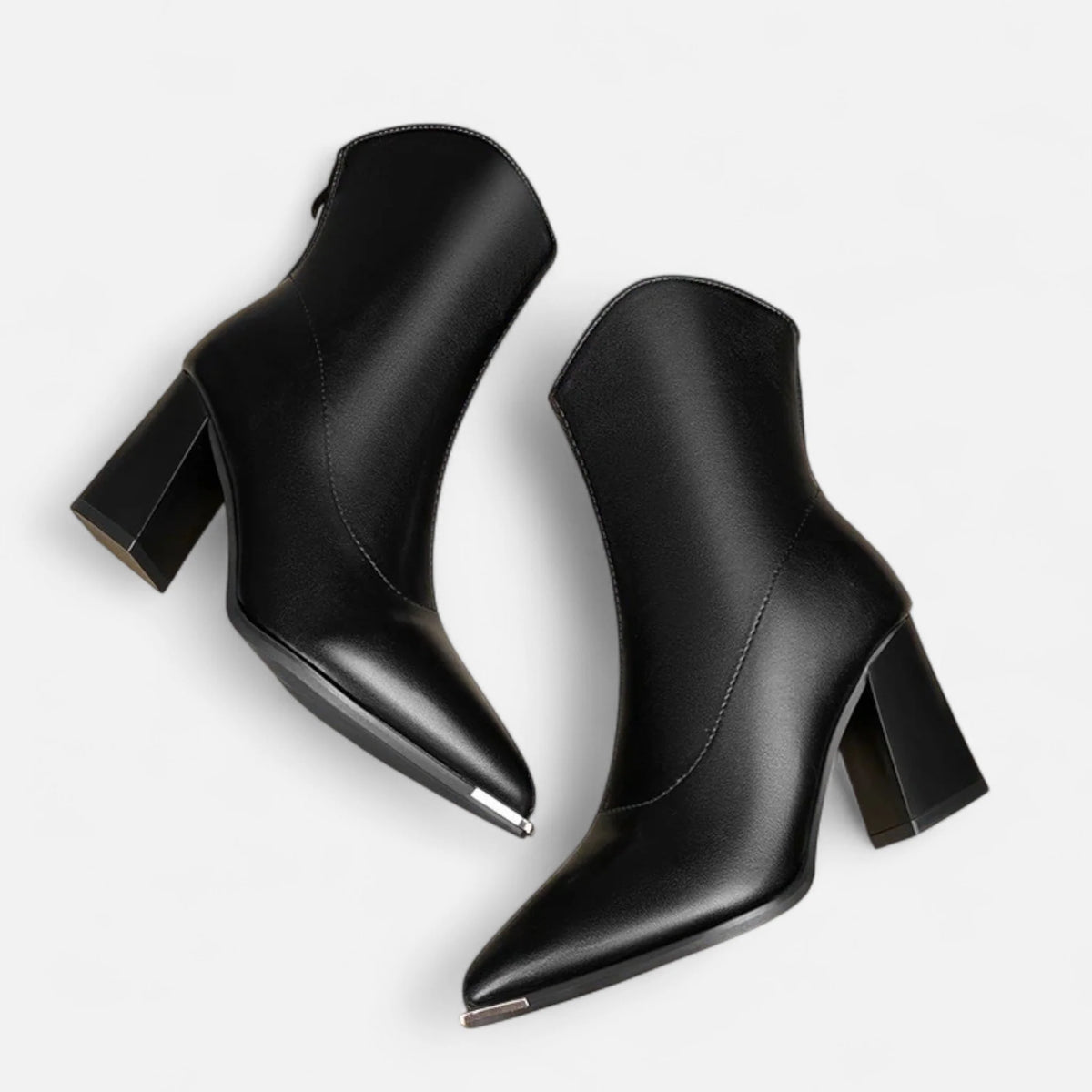 Women's Pointed-Toe Leather Chelsea Boots 2