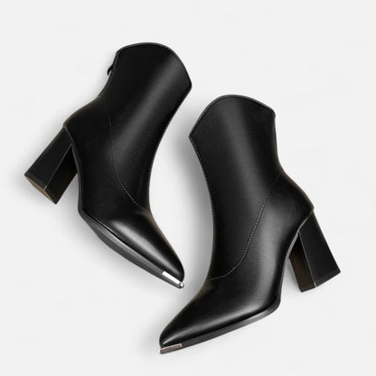 Women's Pointed-Toe Leather Chelsea Boots 2