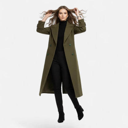 Women's Slim Double-Breasted Coat 5
