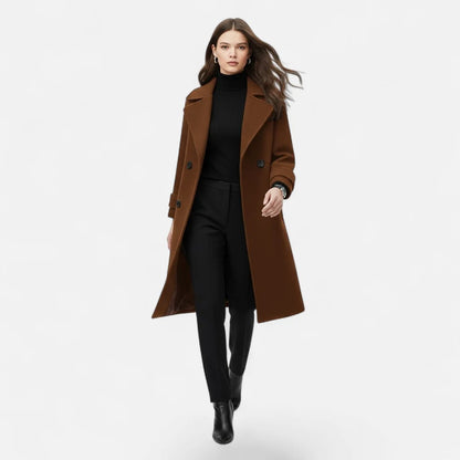 Women's Slim Double-Breasted Coat 7