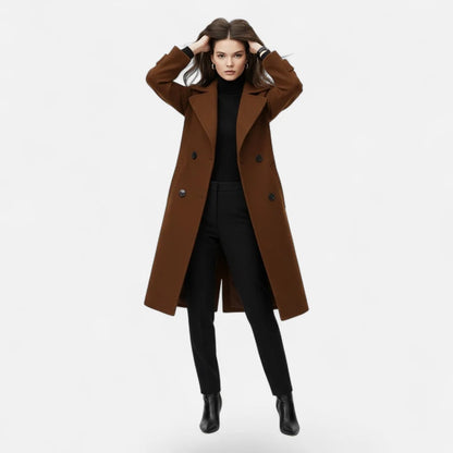 Women's Slim Double-Breasted Coat 8