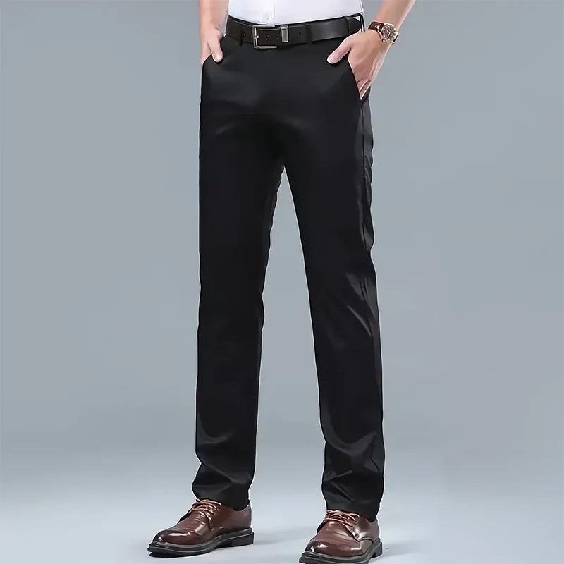 Women's Straight-Leg Dress Pants Black 2