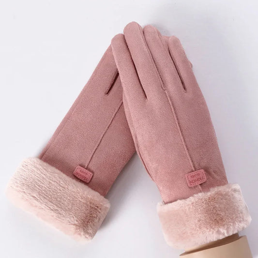 Women's Thermal Winter Gloves | Touchscreen Full-Finger Cuff 0
