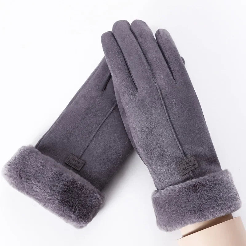 Women's Thermal Winter Gloves | Touchscreen Full-Finger Cuff 3