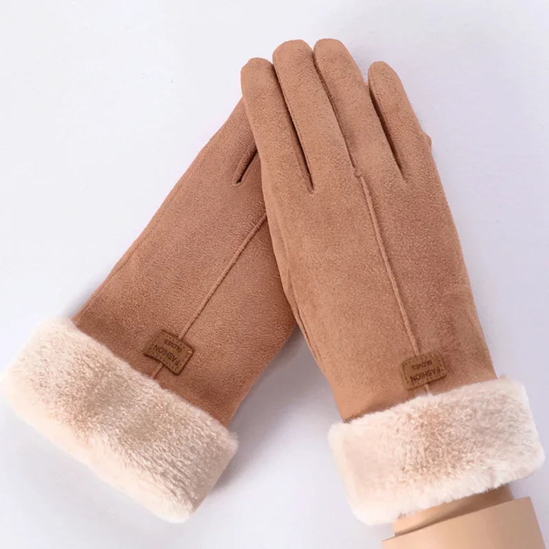 Women's Thermal Winter Gloves | Touchscreen Full-Finger Cuff 4