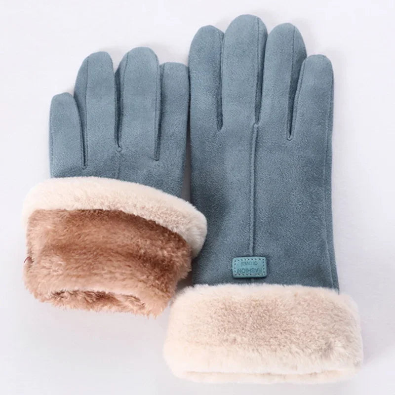 Women's Thermal Winter Gloves | Touchscreen Full-Finger Cuff 6