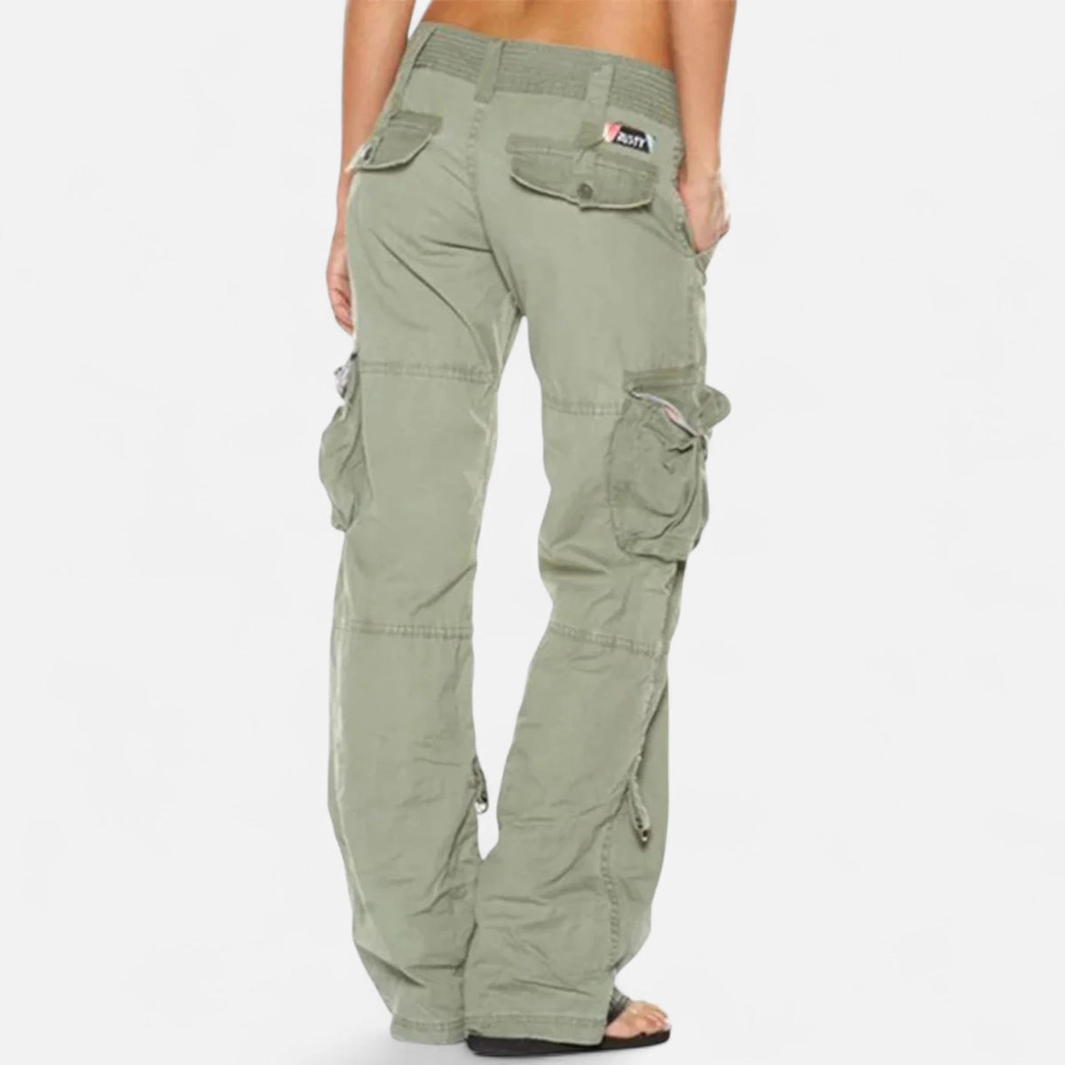 Women’s Wide Leg Cargo Trousers Relaxed Utility Pants 2
